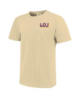 Big Boys and Girls Cream LSU Tigers Hyperlocal Comfort Colors T-Shirt