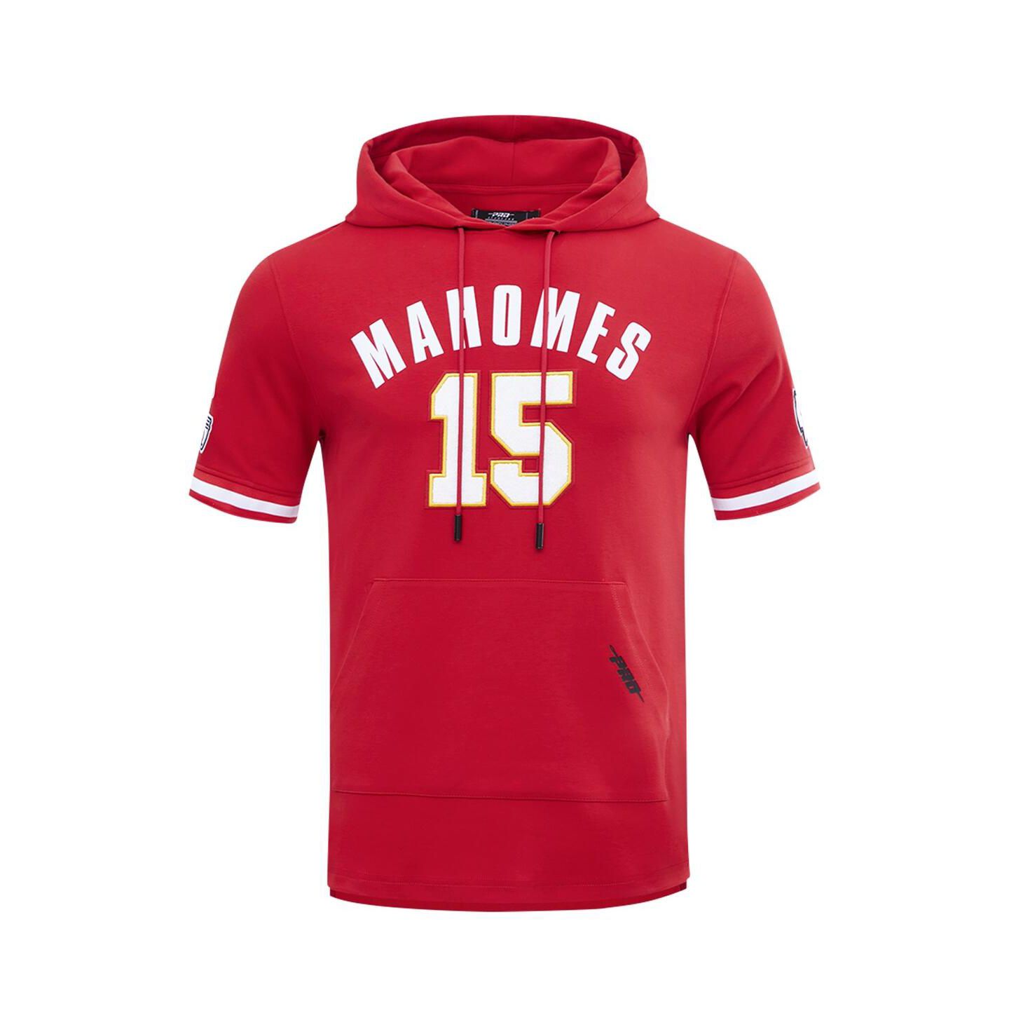 Мужское худи Pro Standard Patrick Mahomes Red Kansas City Chiefs Player Name & Number T-Shirt — фото 3