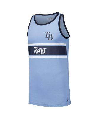 Men's Light Blue Tampa Bay Rays Jersey Ringer Tank Top