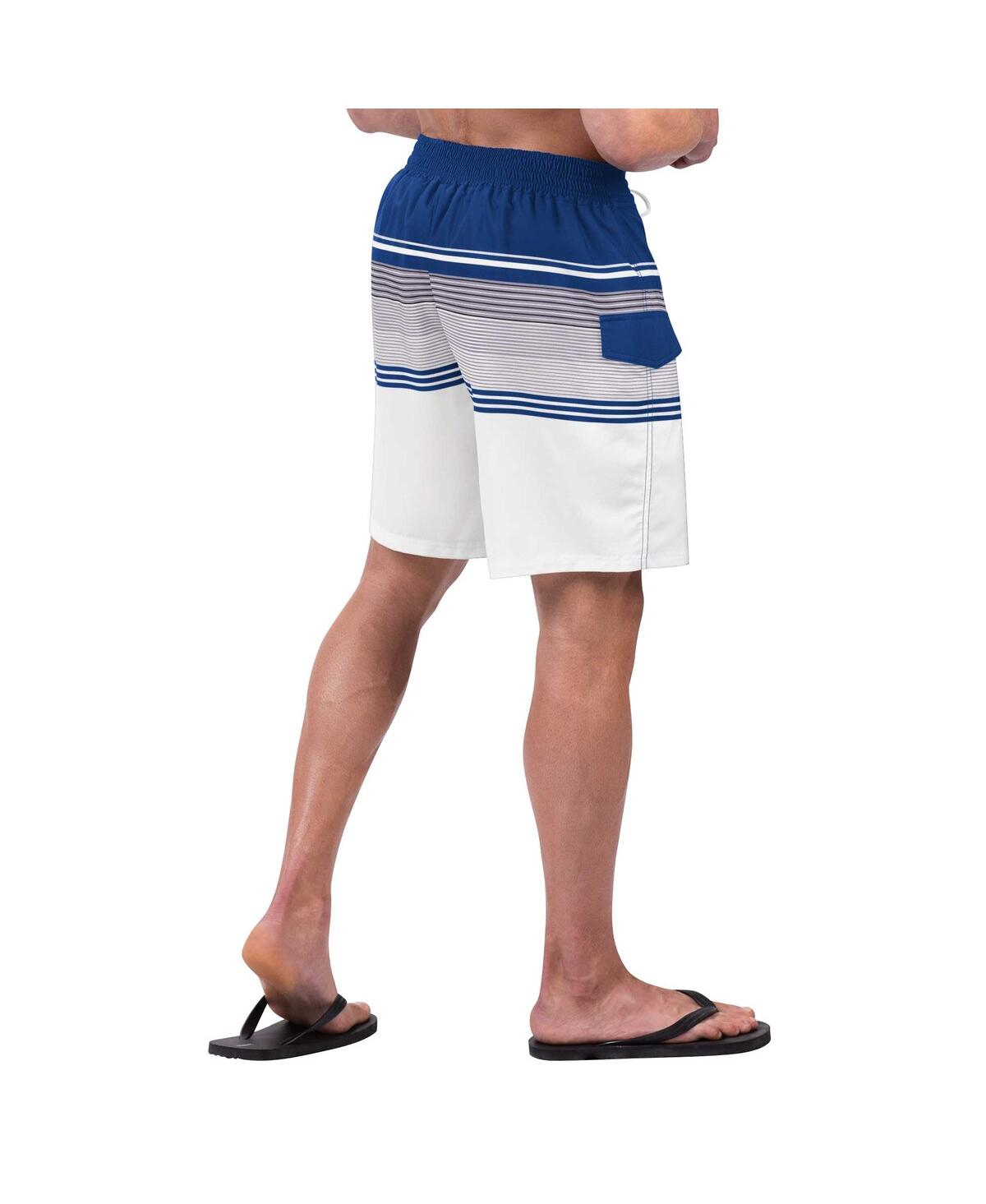 Shop G-iii Sports By Carl Banks Men's Royal/white Chicago Cubs Jump Shot Volley Board Shorts In Royal,white