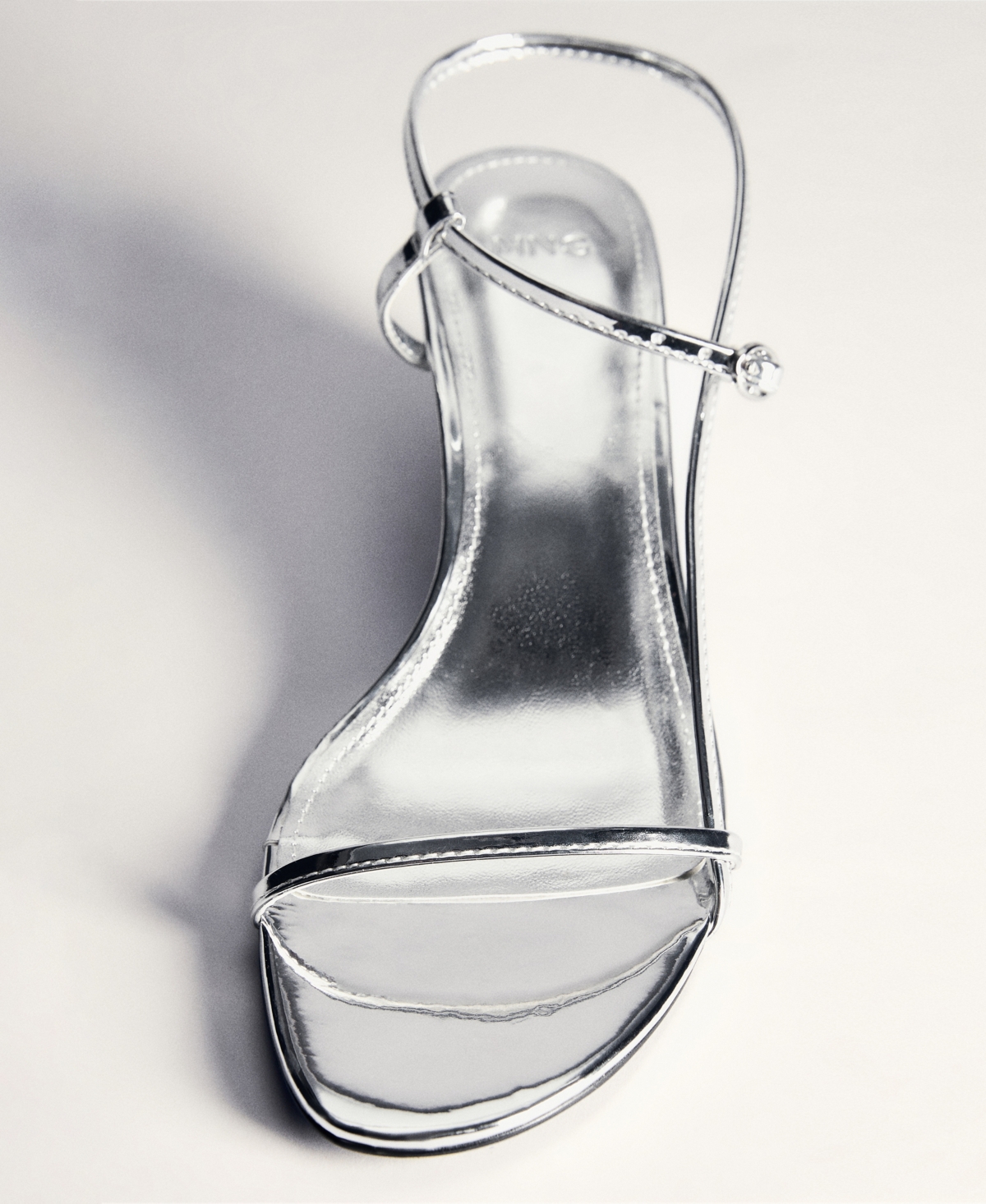 Mango Women's Metallic Heel Sandals
