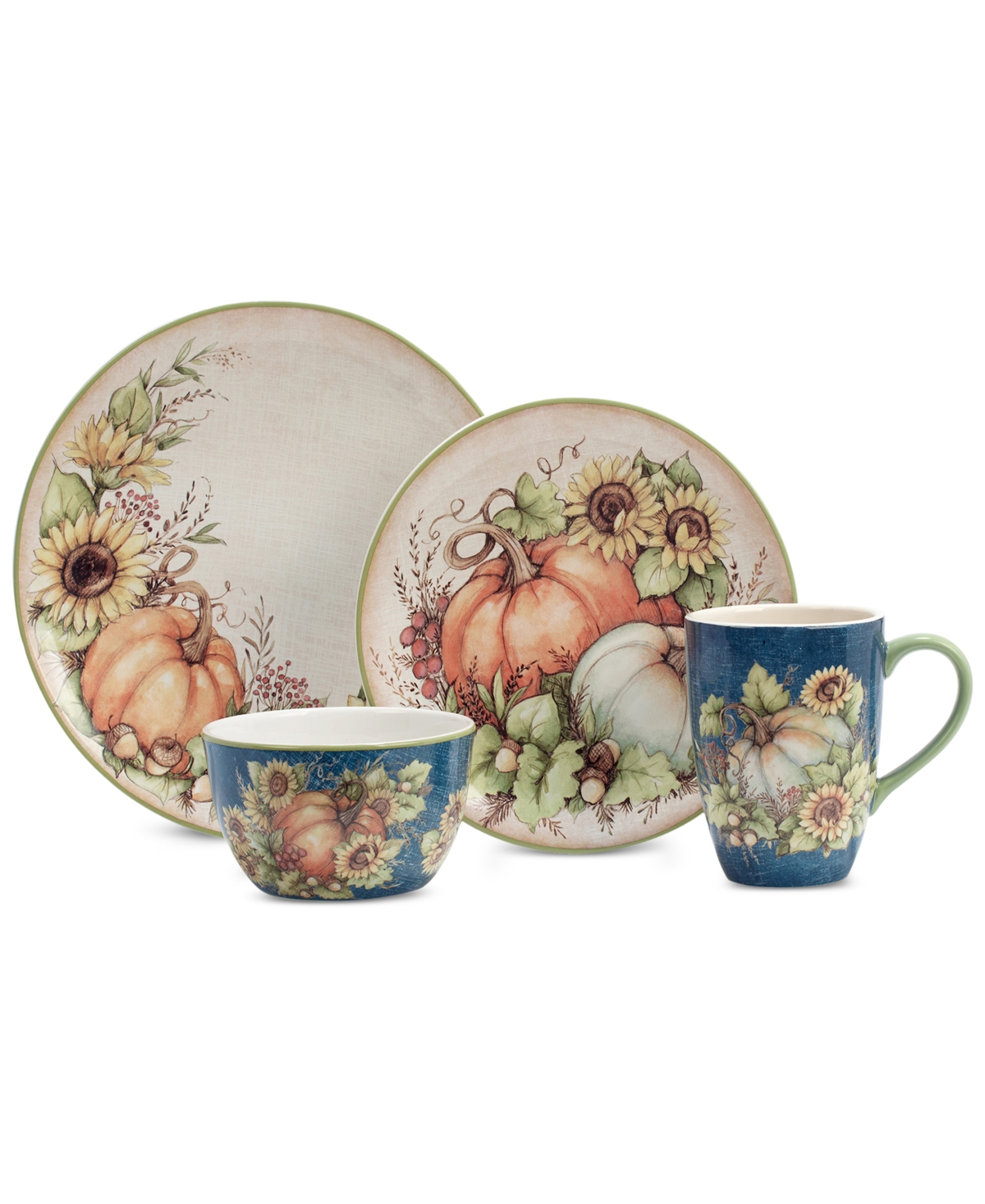 Certified International Autumn Breeze 16 Pc. Dinnerware Set, Service For 4 In Micscellan