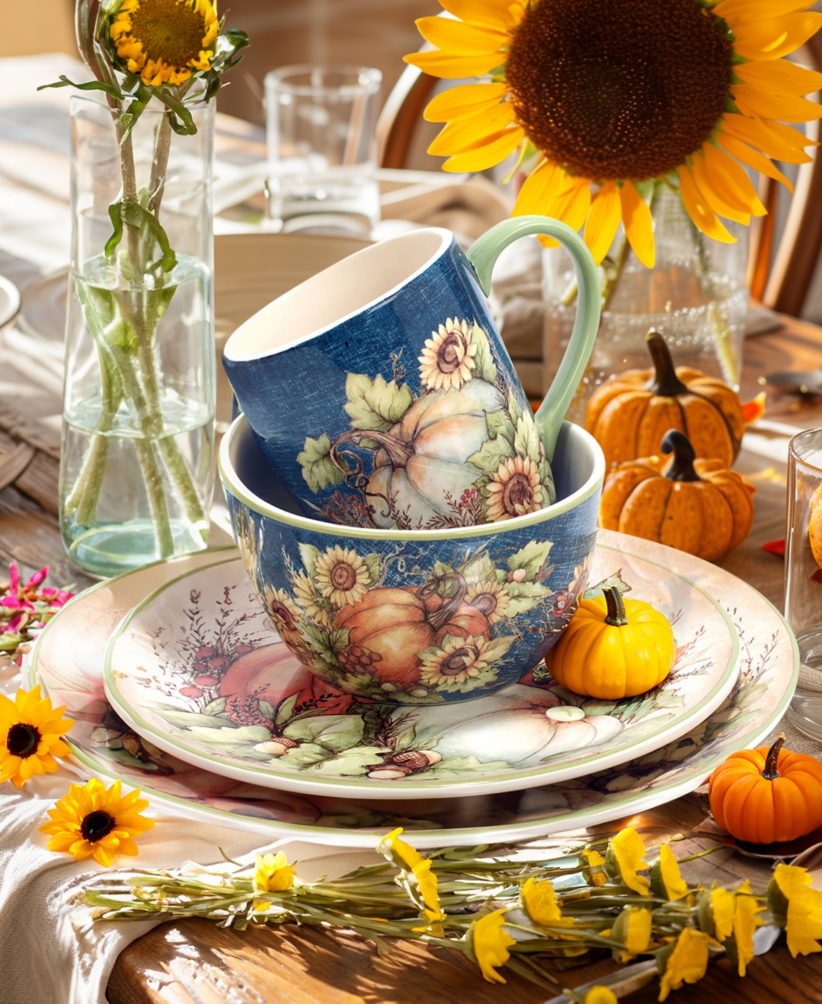 Certified International Autumn Breeze 16 Pc. Dinnerware Set, Service For 4 In Micscellan