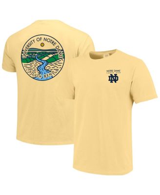 Men's and Women's Gold Notre Dame Fighting Irish Scenic Comfort Colors T-Shirt