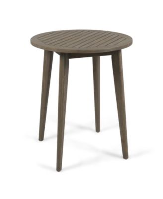 Acacia Wood Bistro Table Modern Outdoor Dining For Two