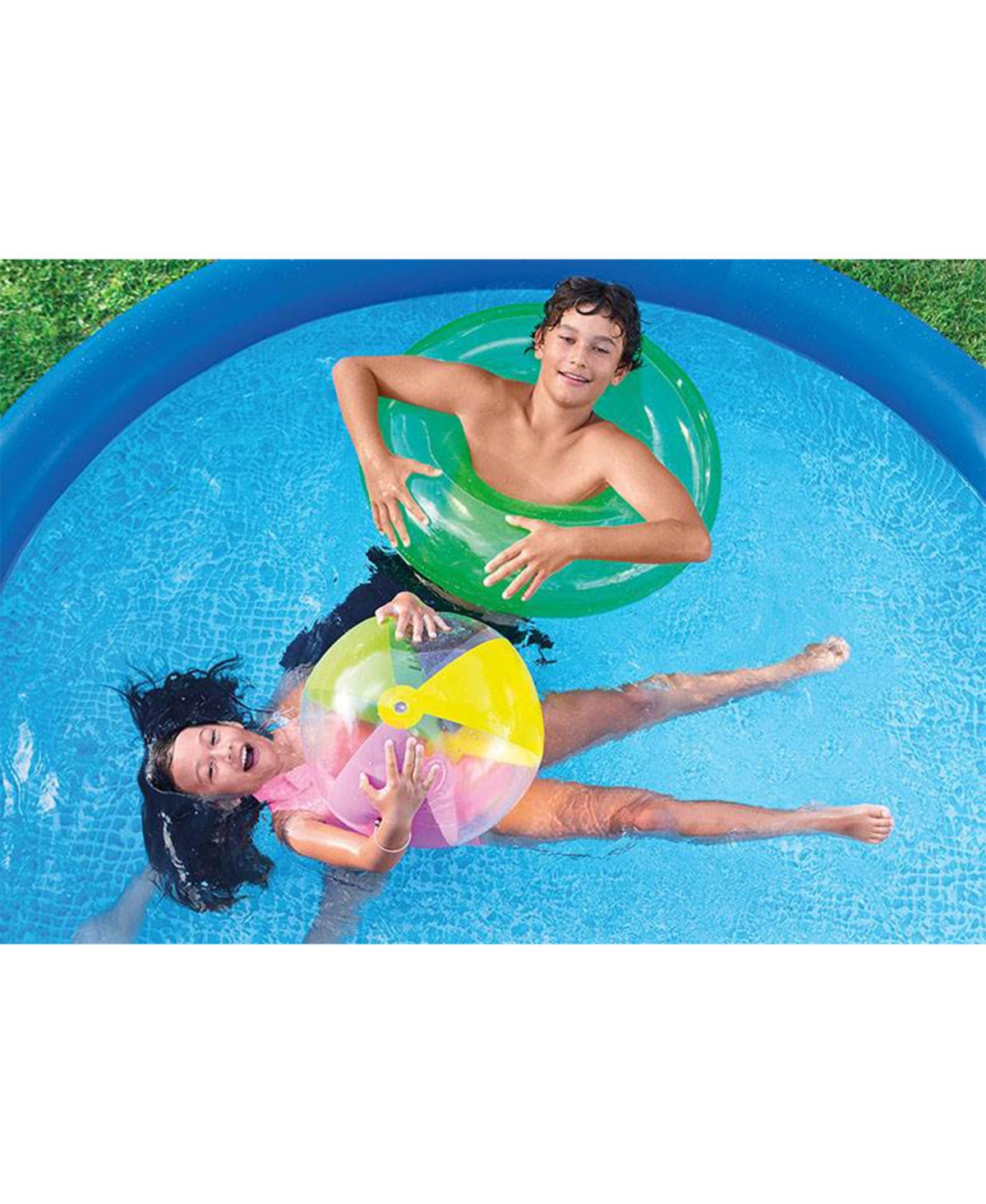 Intex 8ft x 30in Easy Set Inflatable Above Ground Family Swimming Pool (No Pump)