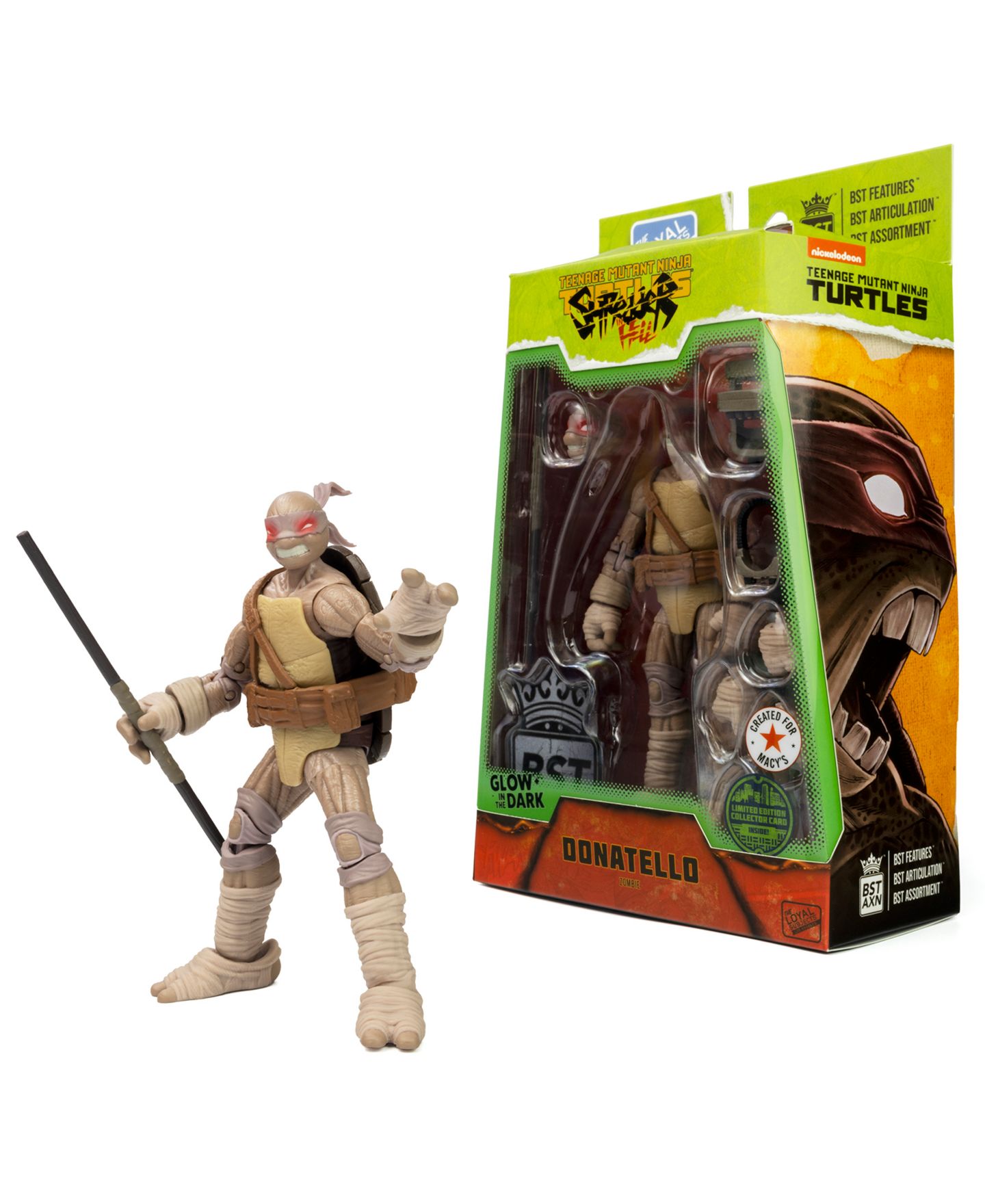 Детская фигурка The Loyal Subjects Bst Axn Undead GID Donatello 5" Figure, Special Edition — фото 1