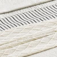 Streamdale Modern Queen Bed with Chenille Fabric and Headboard