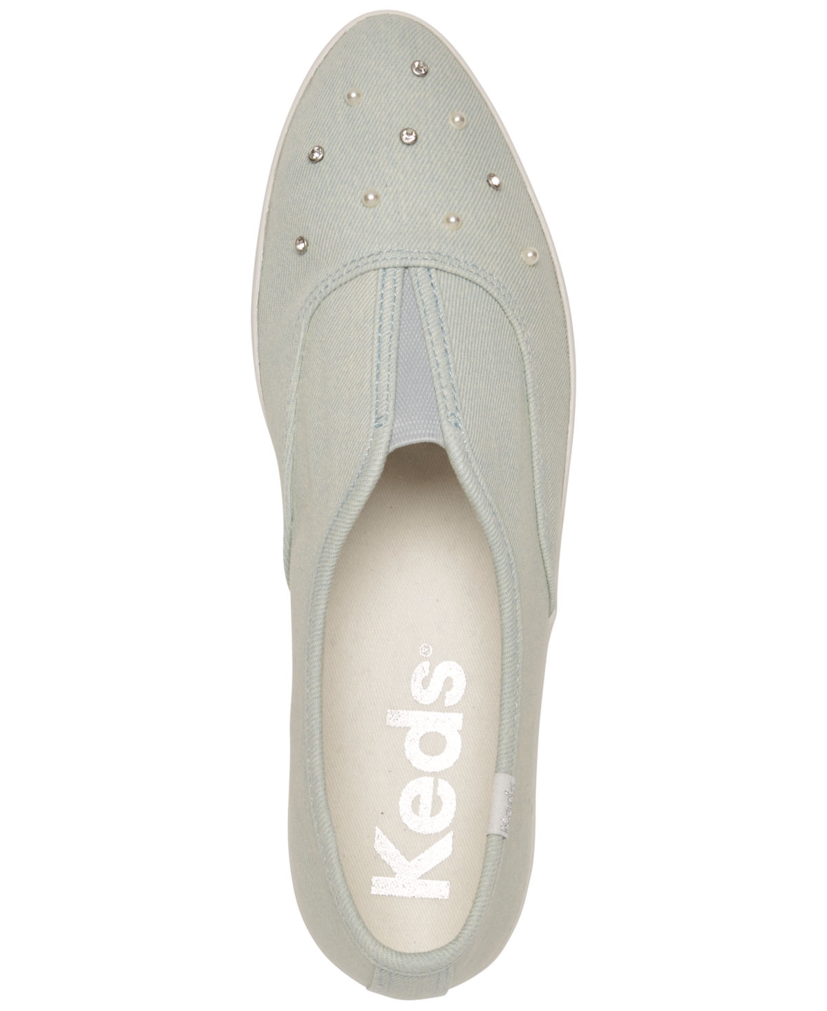 Keds Women's PointSlip-On Platform Casual Sneakers from Finish Line - Denim