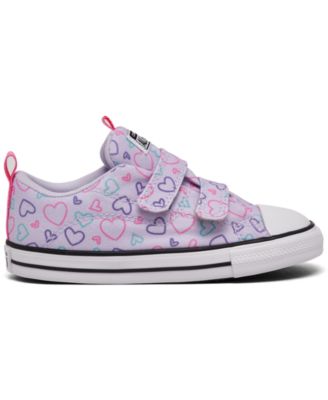 MY♡ Converse Toddler Girls Chuck Taylor All Star Happy Hearts