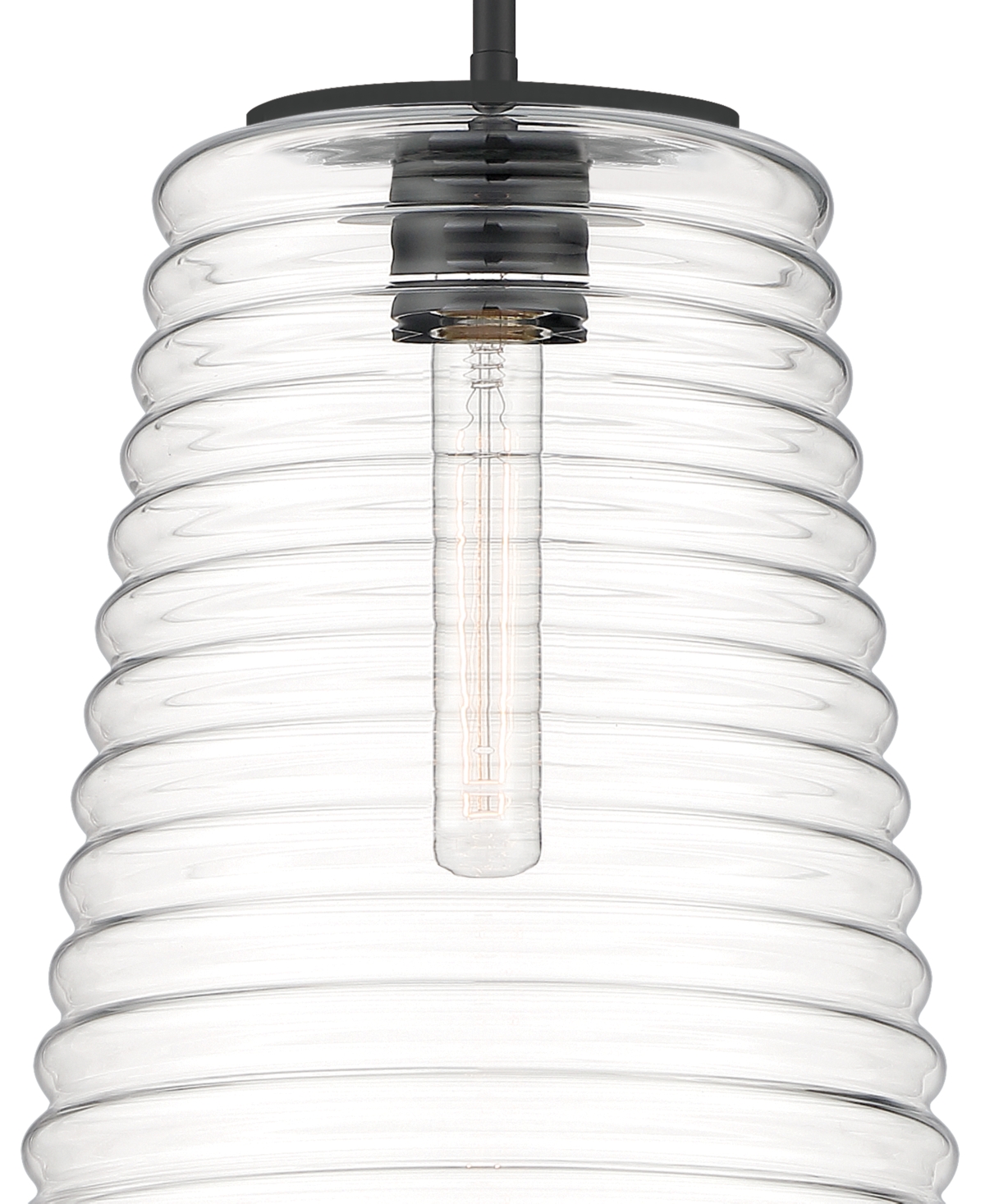 Designer's Fountain Ingo 12" Metal 1 Light Pendant In Matte Black