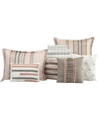 Ayla Striped 10-Pc. Comforter Set, California King