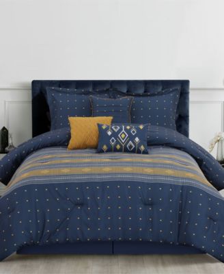 Minerva Geometric 7-Pc. Comforter Set, California King