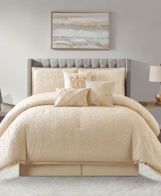 Velveeta Damask 7-Pc. Comforter Set, Queen