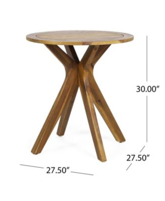 Streamdale Acacia Wood Outdoor Bistro Table With X-Base