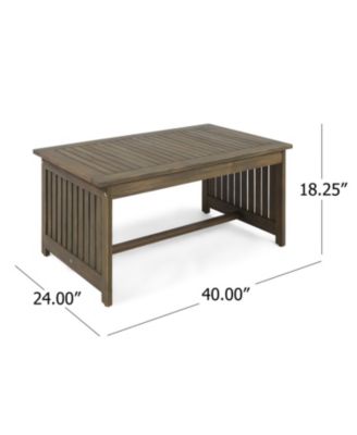 Streamdale Acacia Wood Coffee Table Outdoor Marvel For Decks And Patios