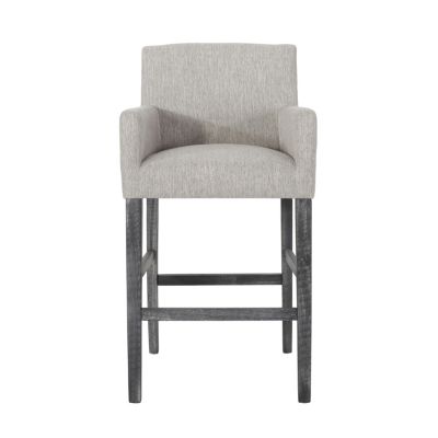Contemporary Upholstered Counter Stools With Armrests (30.5" Height)