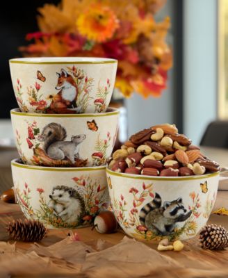 Woodland Critters Ice Cream Bowls, Set of 4