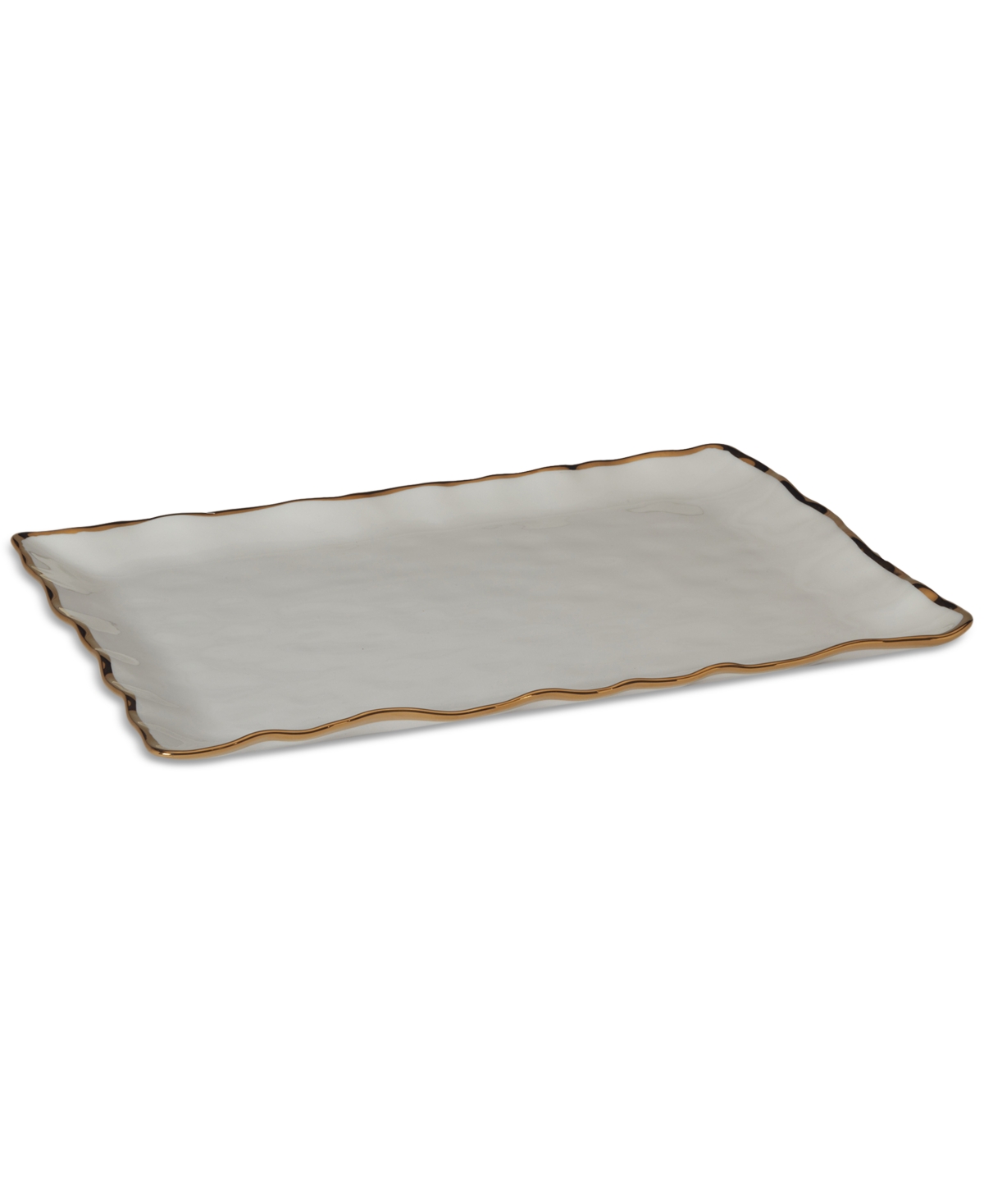 Certified International Regency Rectangular Platter In Silver