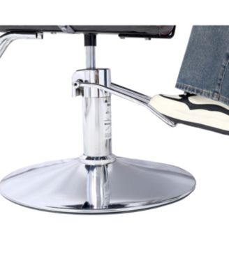 Heavy-Duty Salon Chair with Hydraulic Pump and Barber Cape