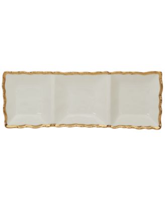 Regency 3-Section Porcelain Tray
