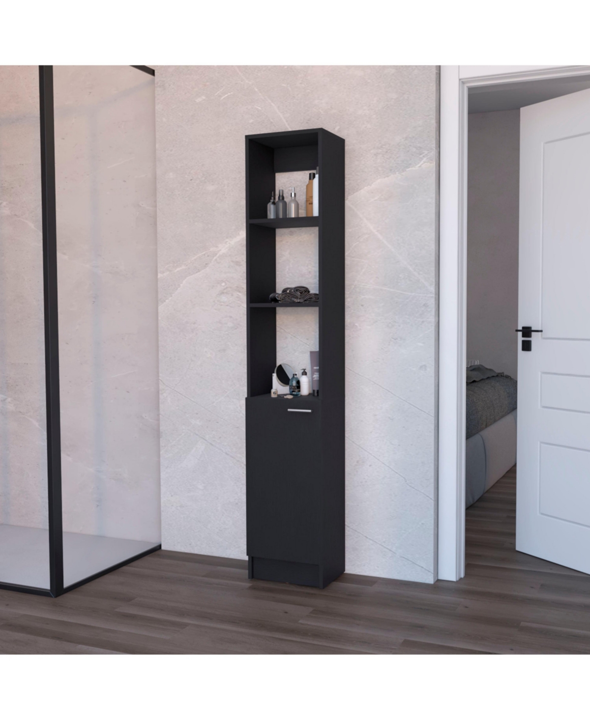 Brenda Linen Cabinet - Black