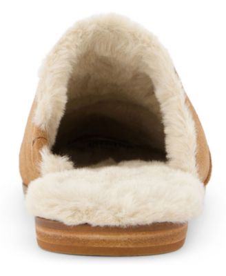 Women's Jade Faux Fur Flat Slip On Mules