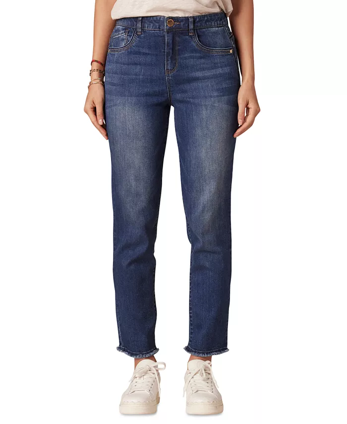 Petite "Ab"solution High-Rise Slim-Straight Jeans
