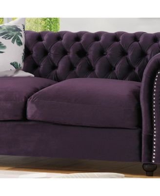 Chesterfield Loveseat: Timeless Charm, Plush Comfort