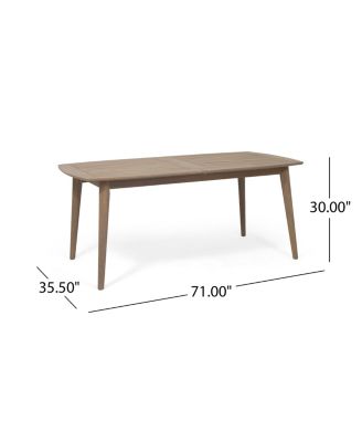  Expandable Acacia Wood Dining Table For Outdoor Gatherings