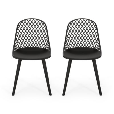 Streamdale Lily Modern Outdoor Dining Chair With Diamond Mesh