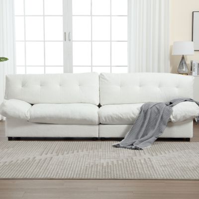 Cloud Style Teddy Velvet Sofa for Living Room