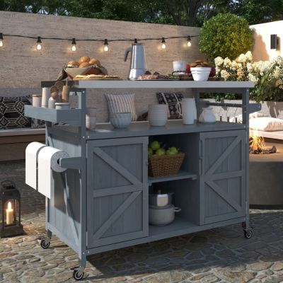 1.2" Stainless Steel Top Outdoor Kitchen Island