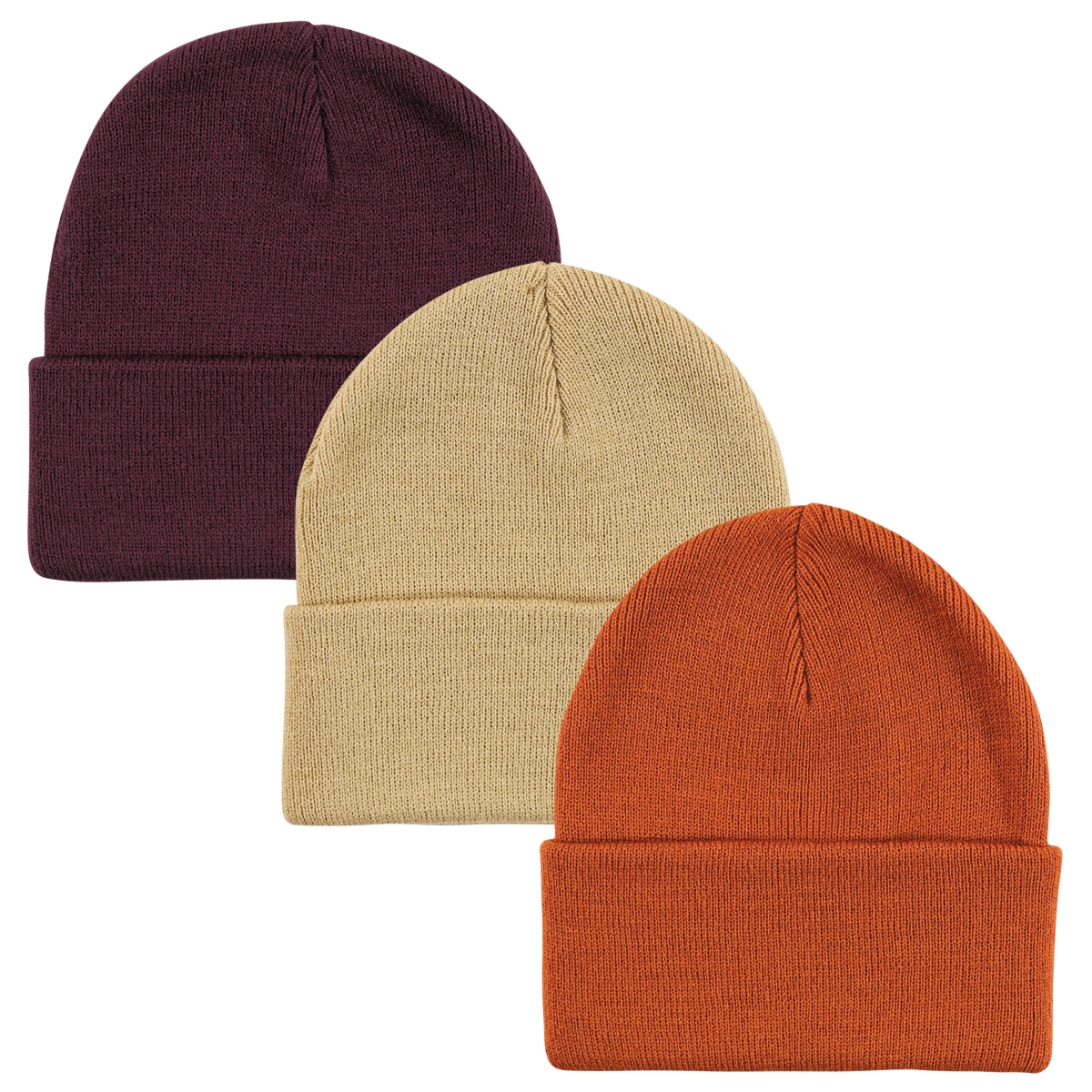 Hudson Baby Toddler Unisex Set of Six Knitted Fold-Up Headwear