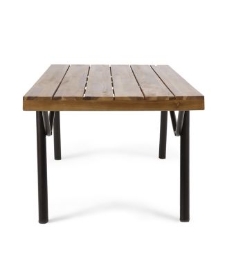 Modern Acacia Wood Patio Coffee Table