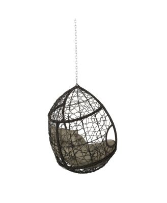 Teardrop Hanging Chair With Water-Resistant Cushions