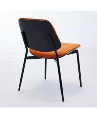 Streamdale Mid-Century Modern Faux Leather Dining Chairs (Set Of 2)