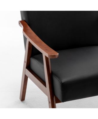 Streamdale  Single Unit  Upholstered Fabric  Wingback Design, Mid-Century Modern Style Accent Chair