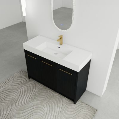 Streamdale 48" Freestanding Vanity with Resin Sink & Soft-Close Doors