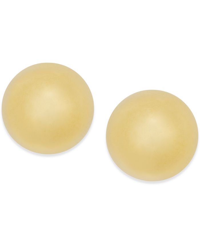 Macy's - Polished Ball Stud Earrings in 10k Gold