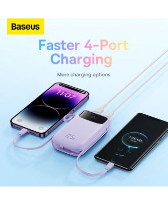 Portable Charger Power Bank,22.5W 10000mAh Fast Charging Portable Phone Charger, Purple
