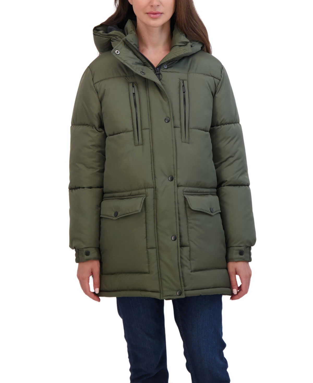 Sebby Juniors' Juniors' Hooded 3/4 Puffer Coat