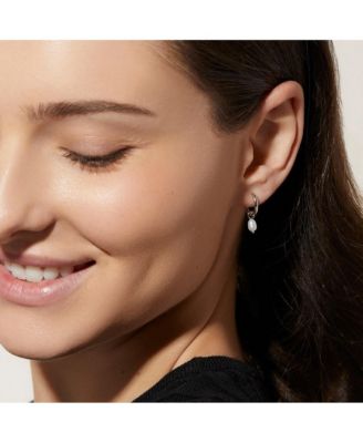 Pearl Huggie Hoops  - Frida