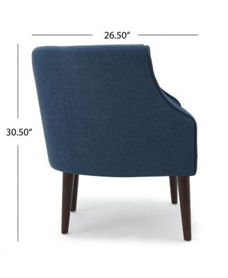 Streamdale Plush Barrel Chair Comfort And Style For Relaxation