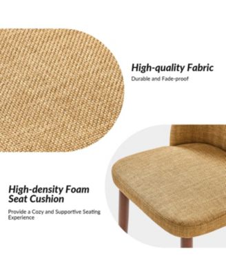 Melisa Dining Chair with Solid Wooden Legs,Set of 2