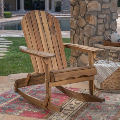 Streamdale Malibu Acacia Wood Adirondack Rocking Chair