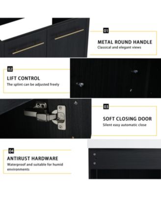 30" Freestanding Vanity with Resin Sink & Soft-Close Door