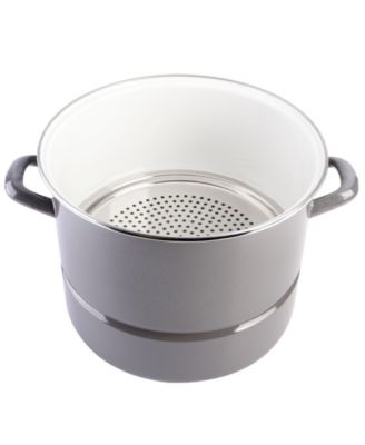 Broadway 16-Quart Steamer Stock Pot - Graphite Grey