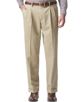 Photo 1 of Dockers Men's Comfort Relaxed Pleated Cuffed Fit Khaki Stretch Pants-32" X 34"