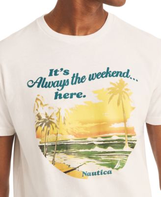  Men's Always Weekend Short Sleeve Crewneck Graphic T-Shirt